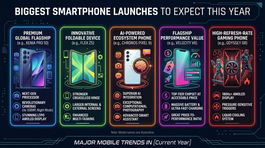 Biggest Smartphone Launches You Should Expect This Year